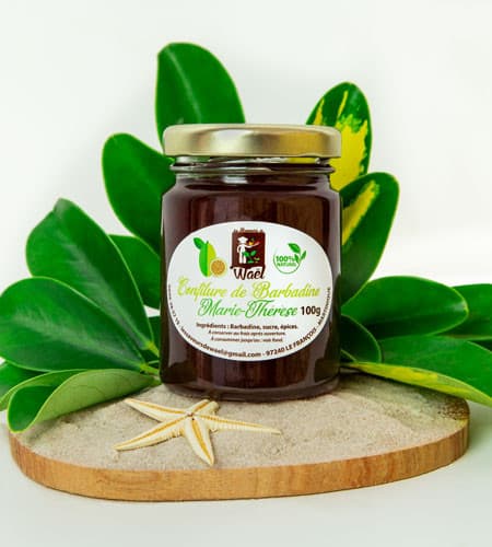 Confiture de barbadine artisanale Marie-Thérèse · Martinique · Bocal 100g