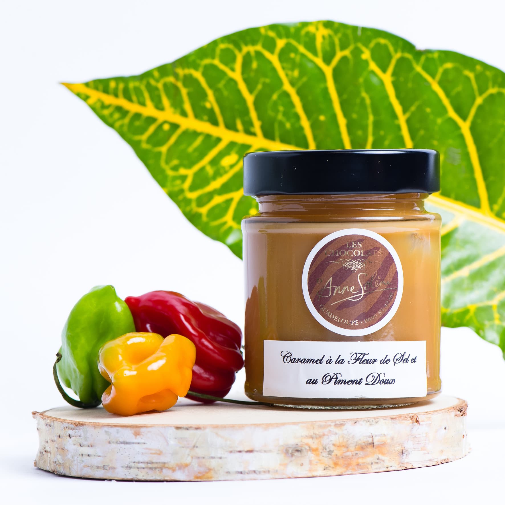 Caramel à la Fleur de Sel et au Piment Doux · Les Chocolats d'Anne Solène · bocal 200g
