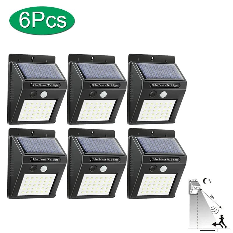 30 LED lumière solaire PIR capteur de mouvement applique murale lampe solaire extérieure étanche solaire alimenté lumière du soleil lampadaire décor d