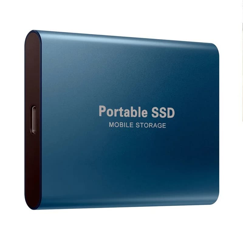 Disque Dur Externe SSD USB 1.8 de Type C de 3.0 Pouces, Capacité de 500 Go, 1 To, 2 To, pour Ordinateur Portable - Bleu - 30TB