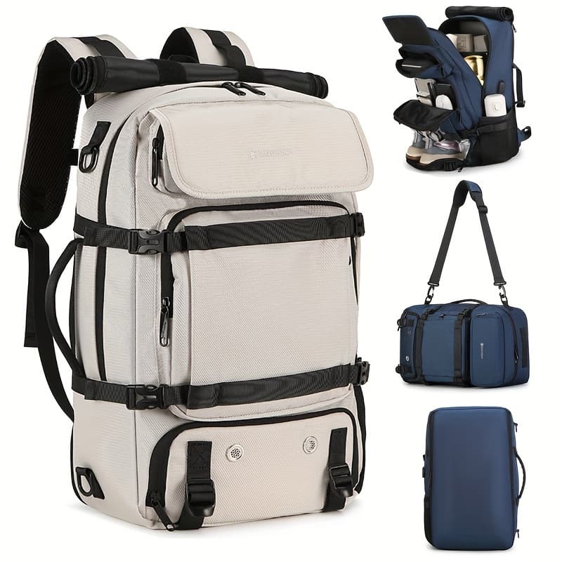 Collection 2025 - Sac à Dos de Randonnée Extérieur Élégant Disponible en Blanc, Rouge, Noir - Blanc