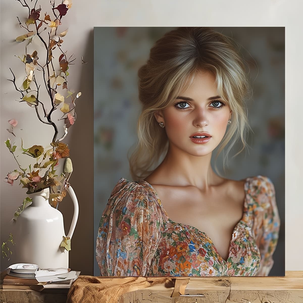 La Magie de la Princesse Diana chez Vous : Une Œuvre d'Art Unique à Découvrir!. dim : 30.48 x 40