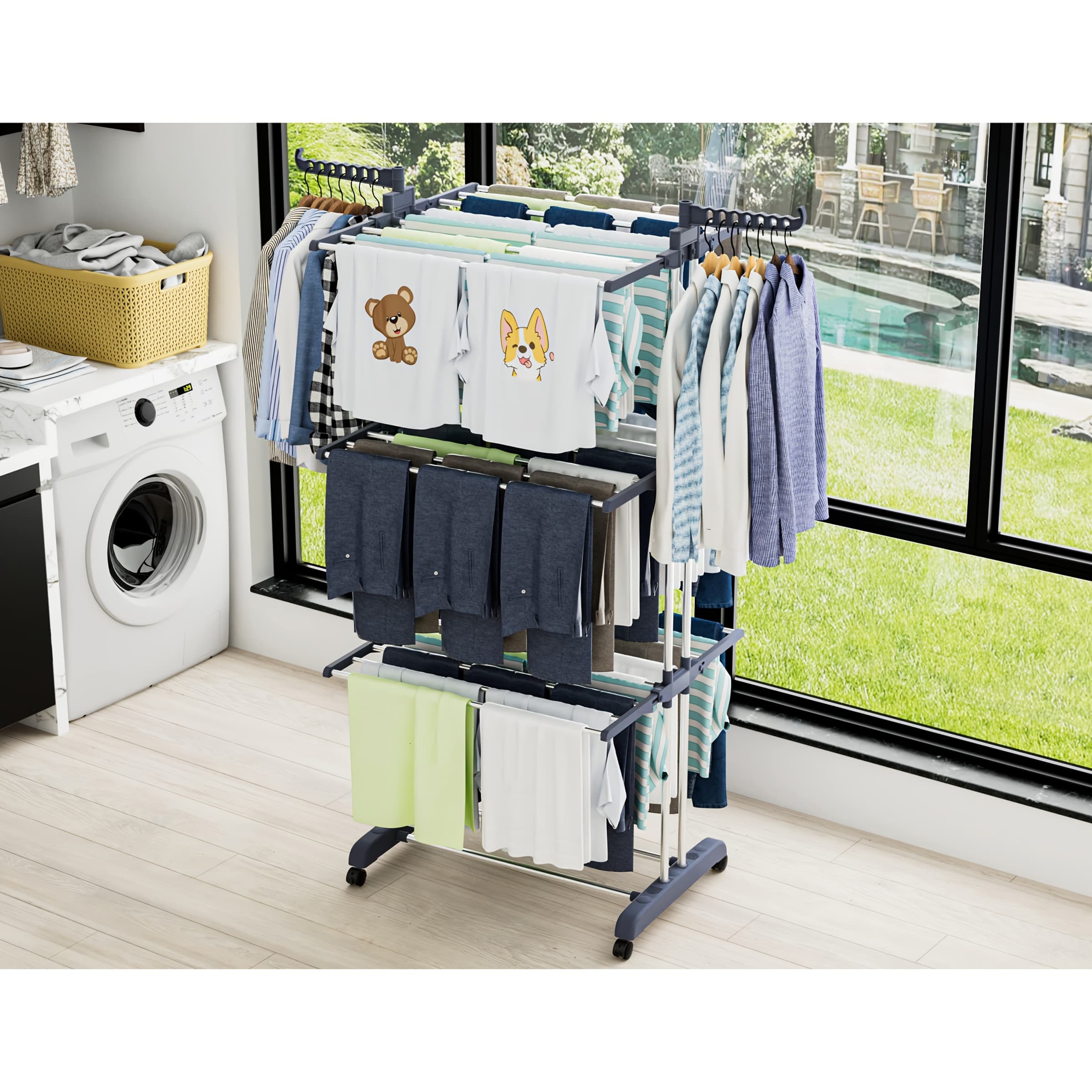 Découvrez le Grand Étendoir à Linge Pliable : Un Must-Have pour Tous vos Vêtements