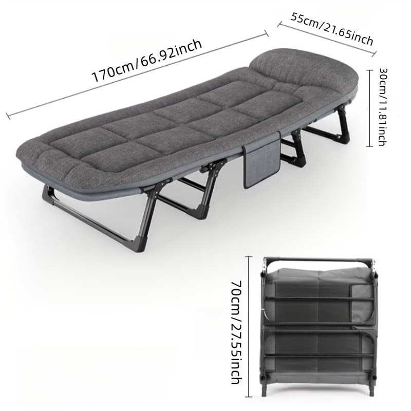 Ne Partez Pas en Voyage Sans Ce Lit Pliant Incontournable pour l'Extérieur - 54.99*170.0cm