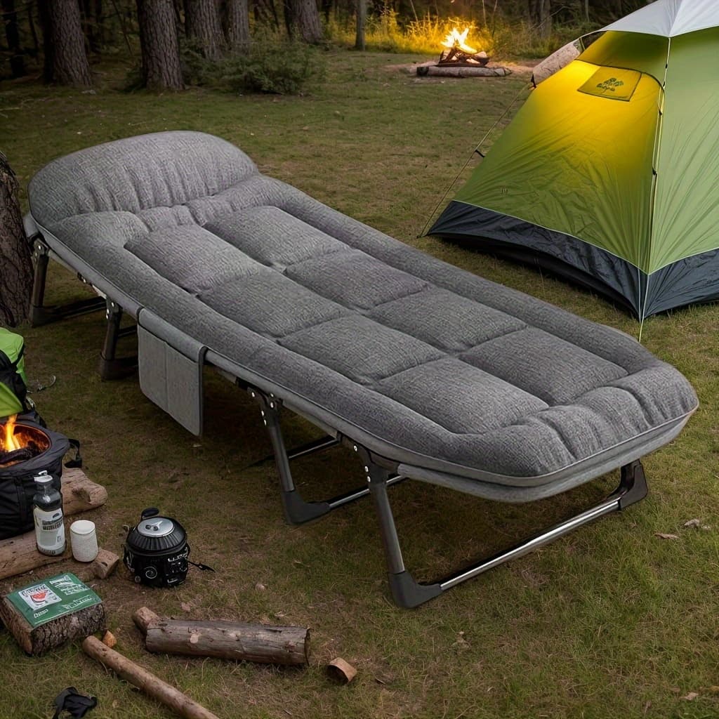 Ne Partez Pas en Voyage Sans Ce Lit Pliant Incontournable pour l'Extérieur - 59.99*180.01cm
