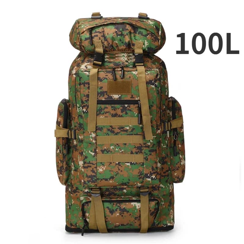 "Découvrez le Sac à Dos Militaire 100L : Le Meilleur Compagnon pour vos Aventures Outdoor - 100L(Camouflagegreen