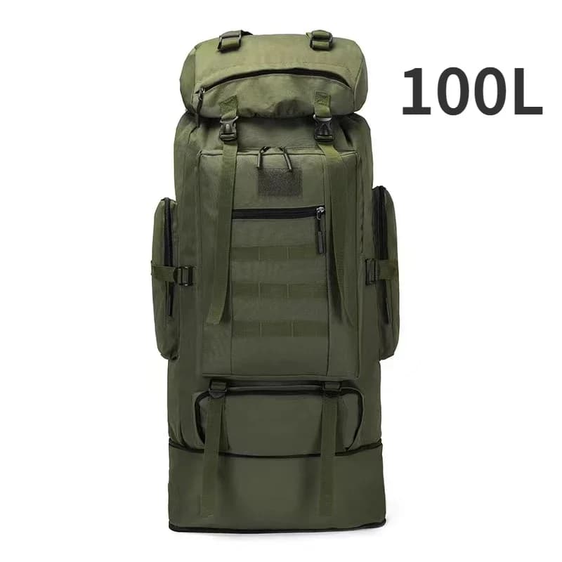 "Découvrez le Sac à Dos Militaire 100L : Le Meilleur Compagnon pour vos Aventures Outdoor - 100L (Green)