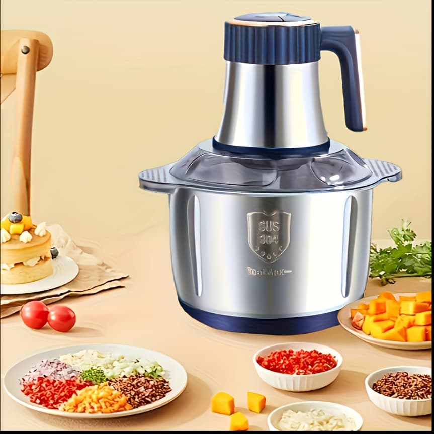 Découvrez le Robot Culinaire Électrique qui Transforme Votre Cuisine en un Chef d'Œuvre! - 5L-Bleu