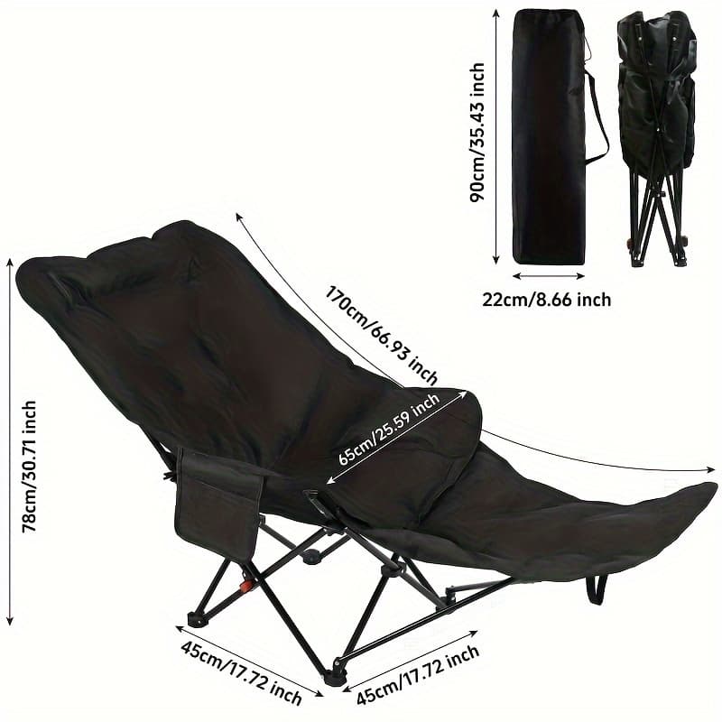 Cette Chaise Voyage Légère va Révolutionner vos Aventures en Plein Air - Noir