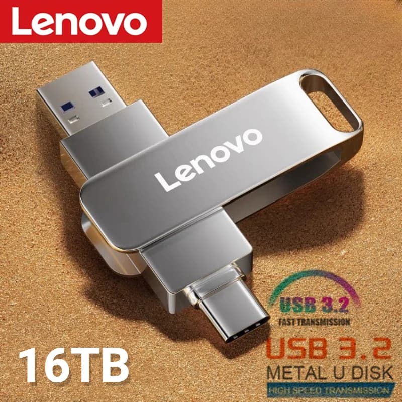 Clé USB Lenovo 3.2 Métal – Haute Vitesse, Jusqu’à 64 To - CHINA - 2TB