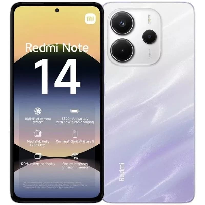 Smartphone Xiaomi Redmi Note 14 8GB/ 256GB/ 6.67’/ Púrpura