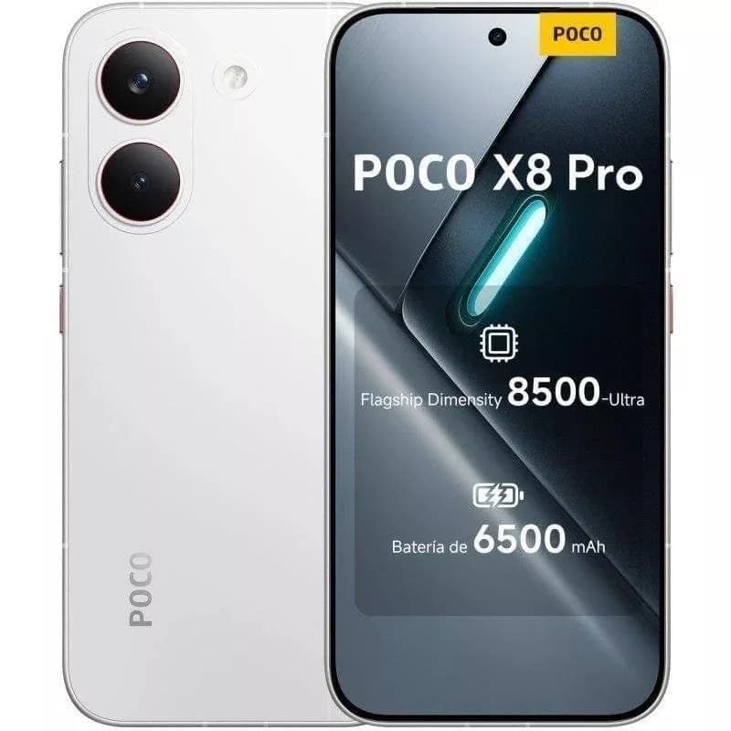 Smartphone Xiaomi POCO X8 Pro 8GB/ 512GB/ 6.59’/ 5G/ Blanco