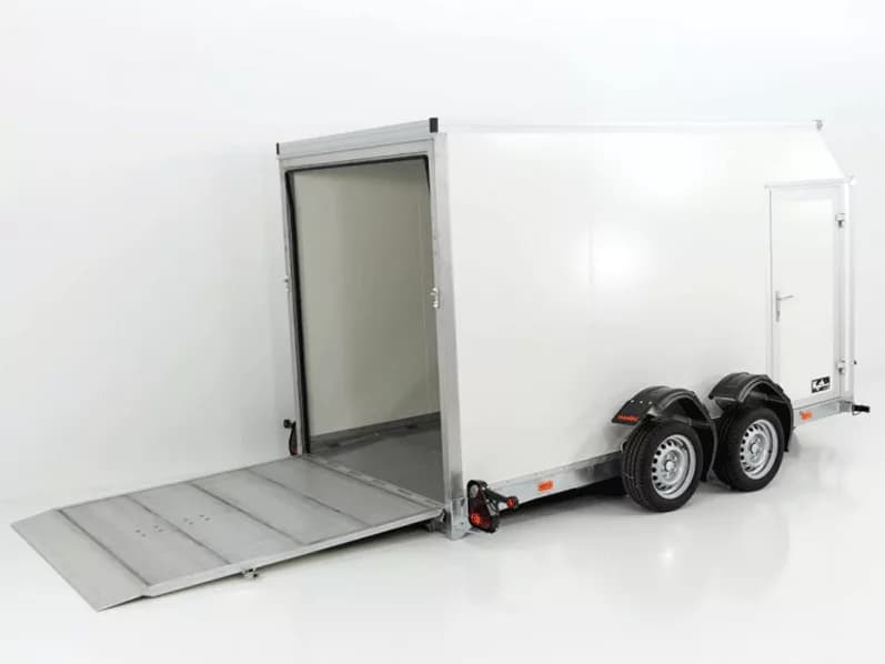 Vezeko Koffer-Absenkanhänger 157x344cm Höhe:190cm 2,7t