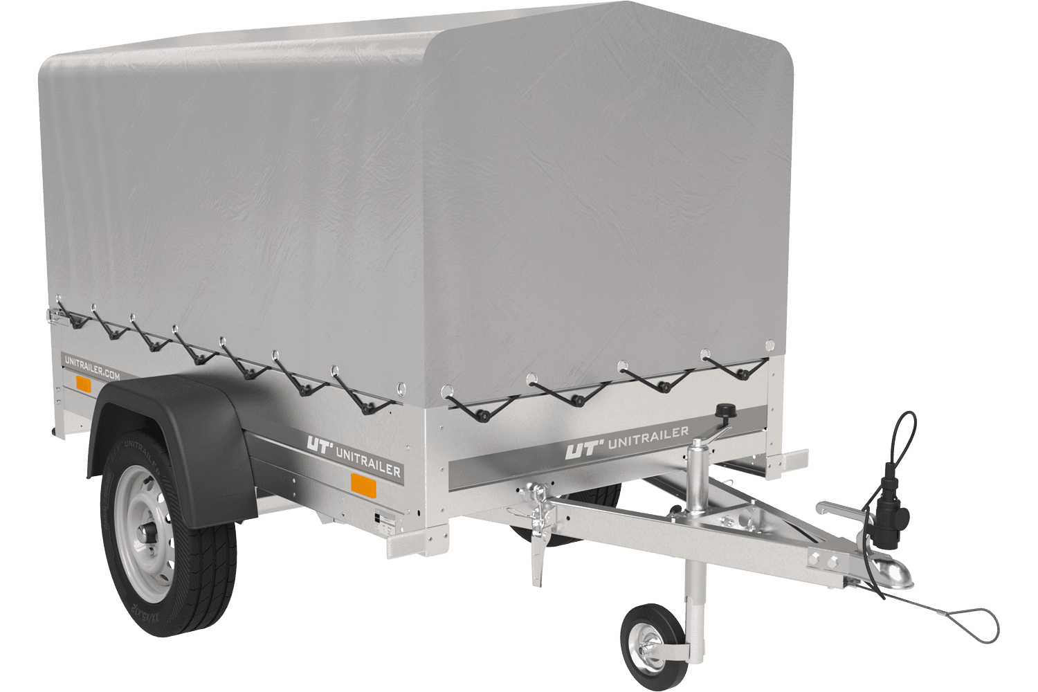 Pkw Anhänger GARDEN TRAILER 201 KIPP mit Stützrad, Hochplane und Hochspriegel