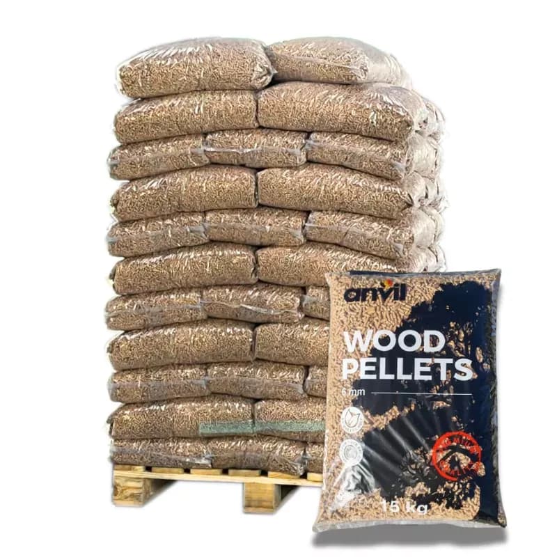 Granuleo — Pellets ANVIL 70 sacs de 15 kg Ø 6 mm PCI ≥ 4,6 kWh/kg
