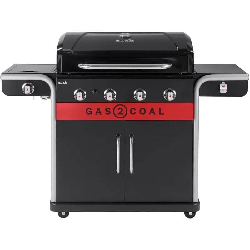 Char Broil Gas und Holzkohle Hybridgrill Gas2Coal 2.0 440 mit 4 Brennern