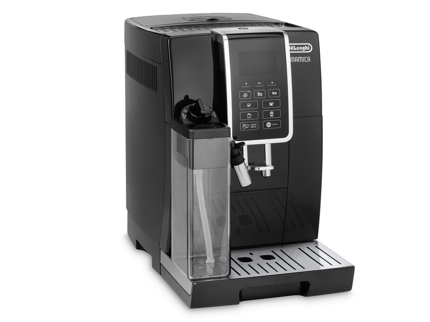 De'Longhi Dinamica ECAM 350.55.B Kaffeevollautomat mit Milchsystem und integriertem Mahlwerk