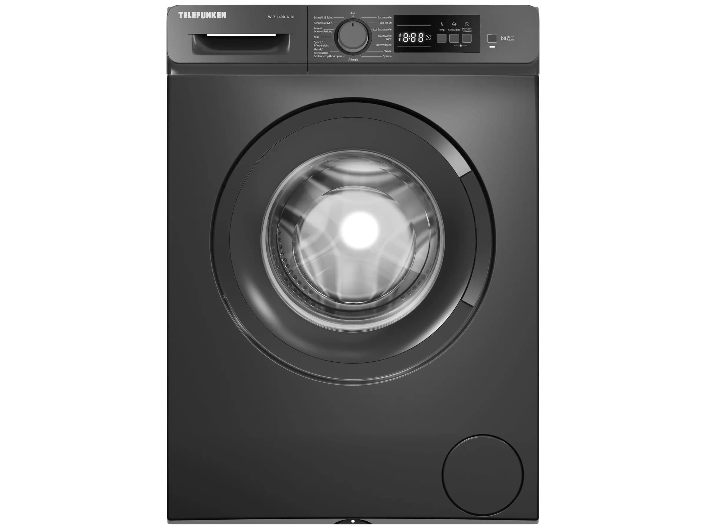Telefunken Waschmaschine 7kg Frontlader 1400 U/Min W-7-1400-A-DI
