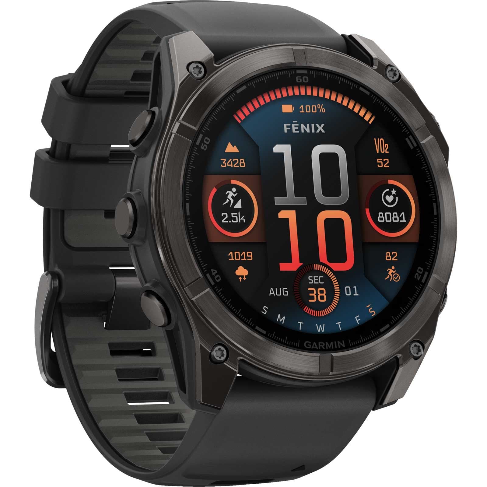 Garmin fenix 8 AMOLED Sapphire GPS Smartwatch 51mm - Schwarz