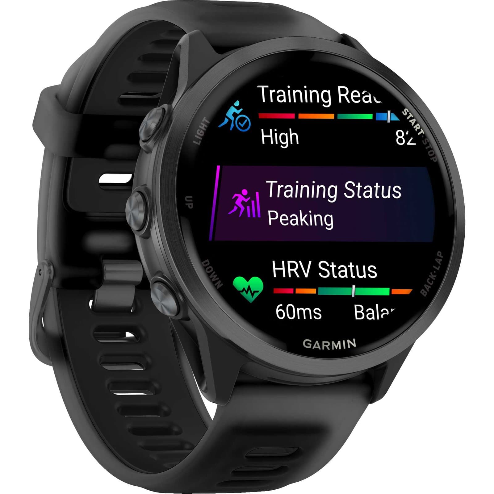 Garmin Forerunner 570 GPS Smartwatch 47mm - Steinweiss/Amp Yellow - Schwarz
