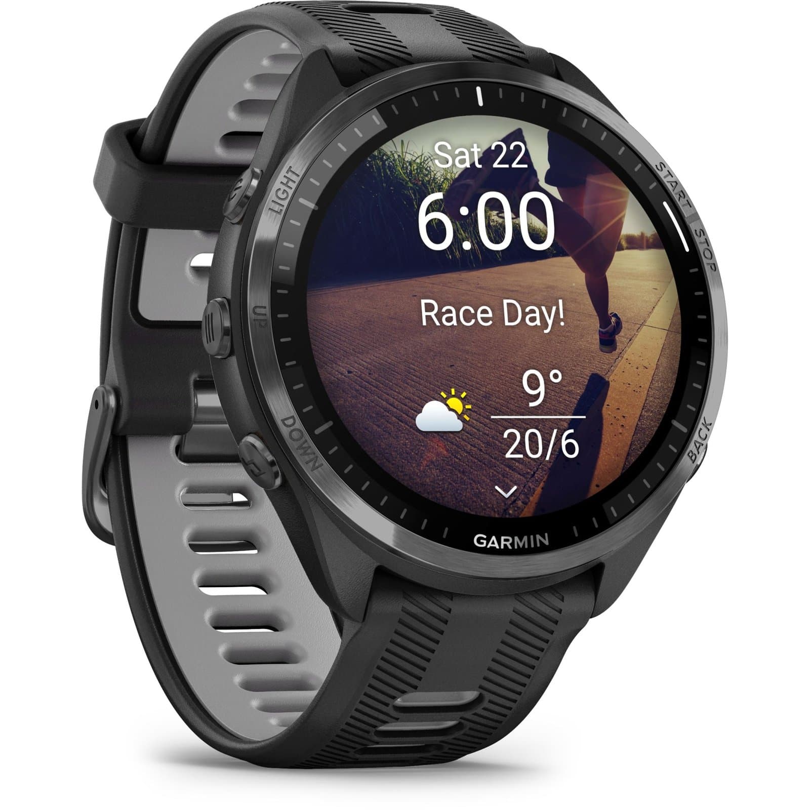 Garmin Forerunner 965 GPS Laufuhr - schwarz/carbongrau
