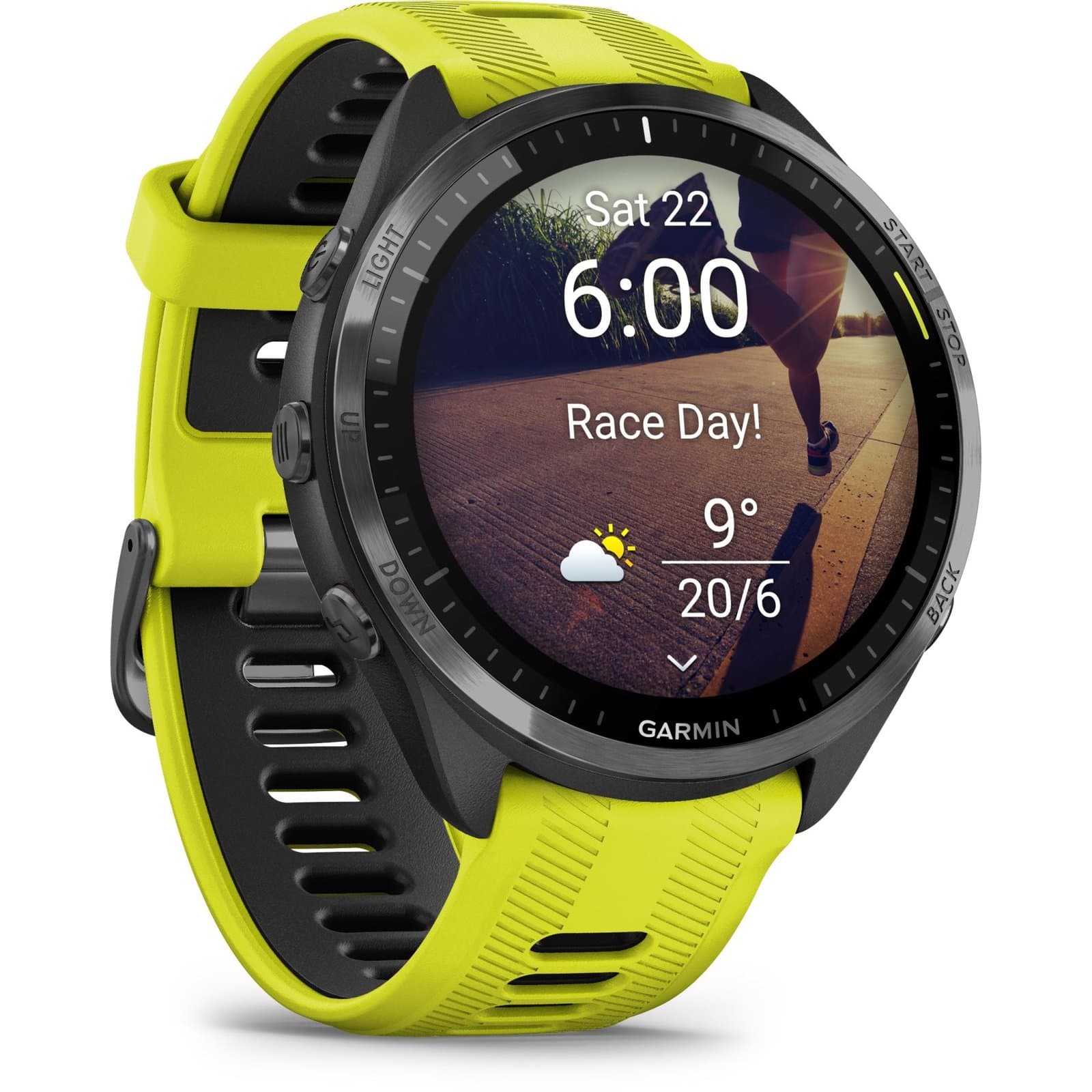 Garmin Forerunner 965 GPS Laufuhr - zitronengelb/schwarz