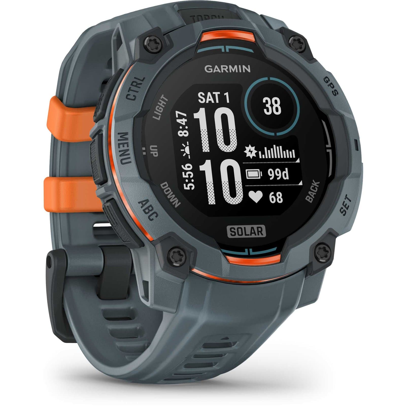 Garmin Instinct 3 Solar GPS Smartwatch 45mm - Schwarz - Twilight