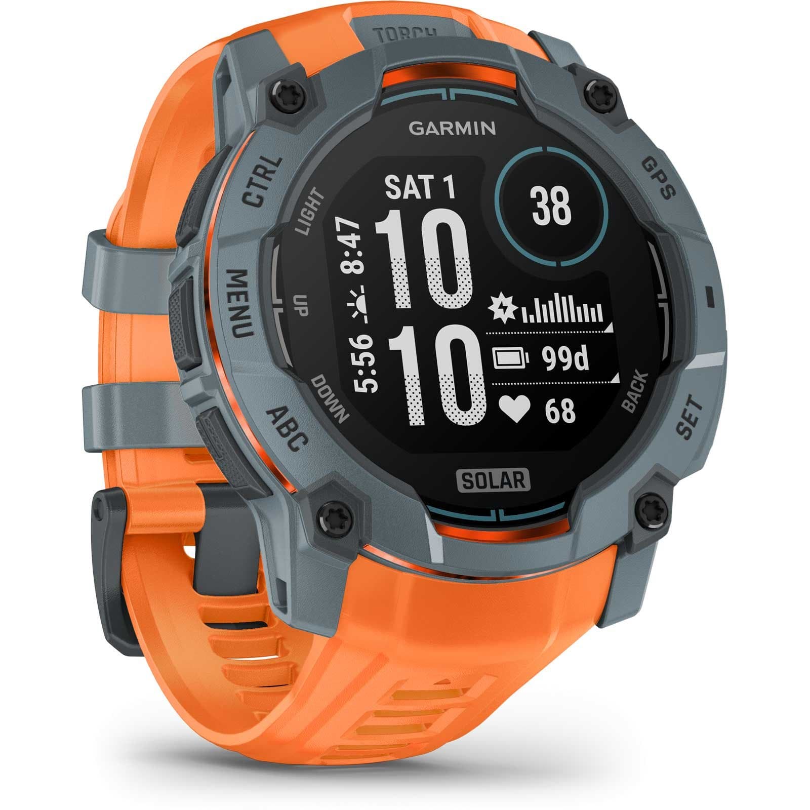 Garmin Instinct 3 Solar GPS Smartwatch 50mm - Kohle/Schwarz - Twilight/Solstice