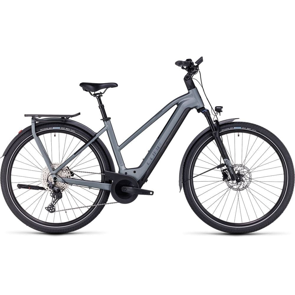 CUBE KATHMANDU HYBRID Pro 750 Trekking E-Bike 2024 Damen flashgrey / metal