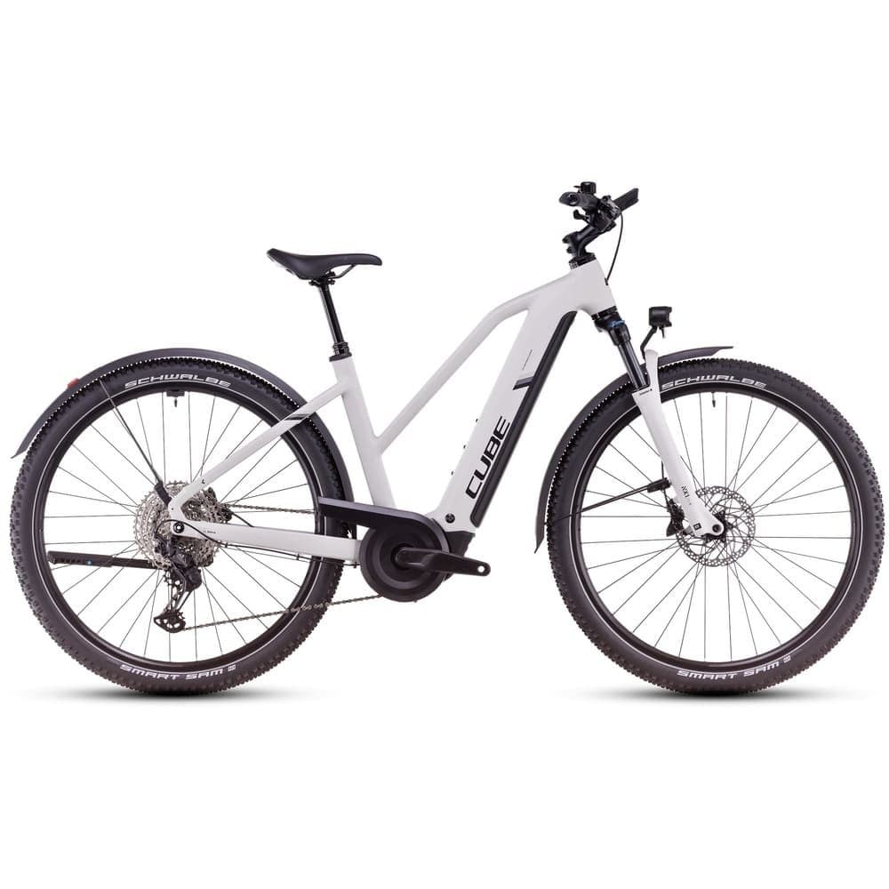 CUBE NURIDE HYBRID EXC 800 Allroad E-Bike Tiefeinstieg 2025 cotton / silver