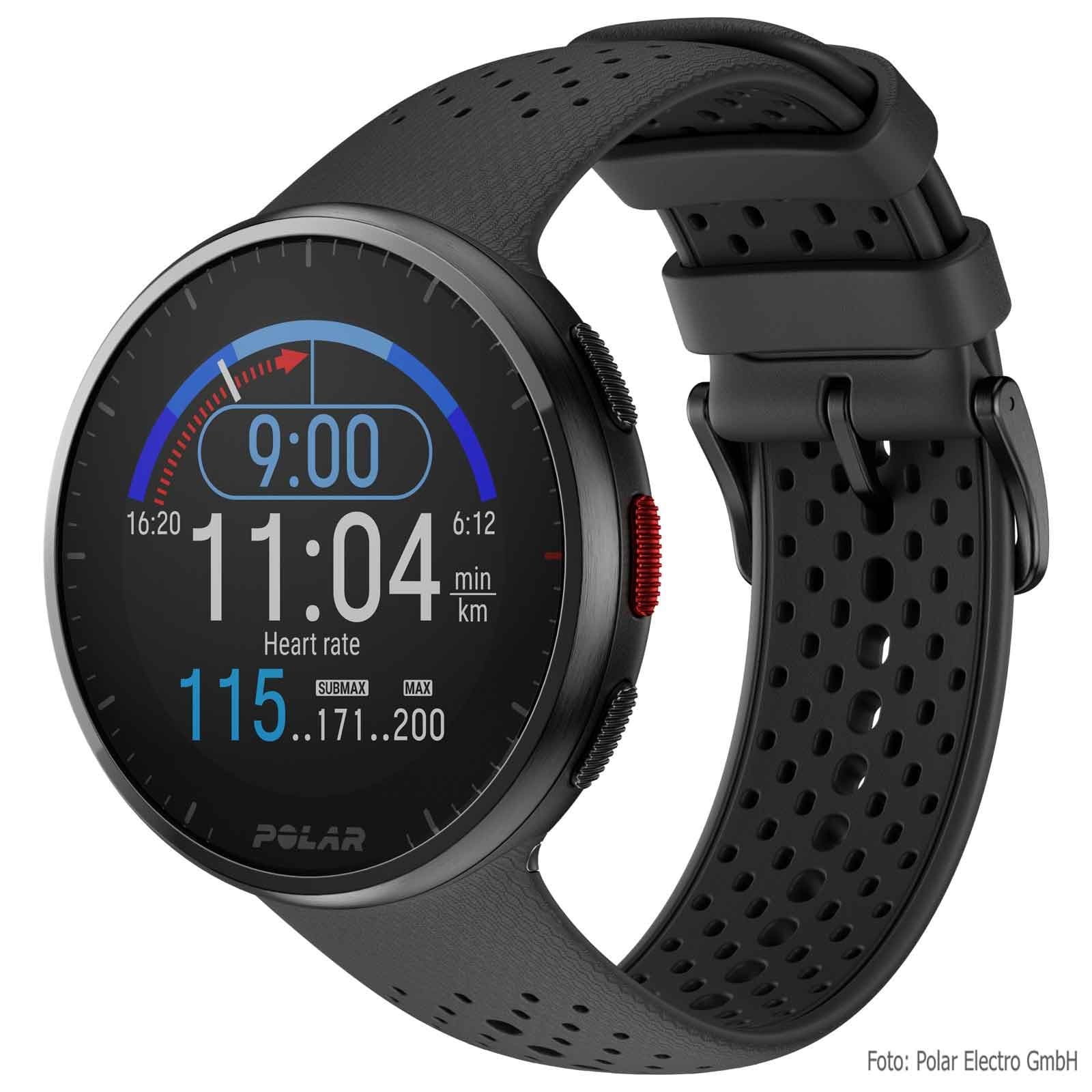 Polar Pacer Pro GPS Laufuhr - Snow White - Carbon Gray