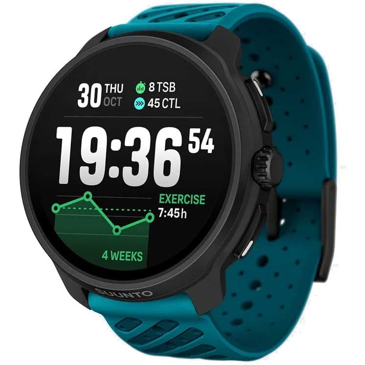 Suunto Race 2 GPS Multisport-Uhr - Titanium Trail - Wave Blue