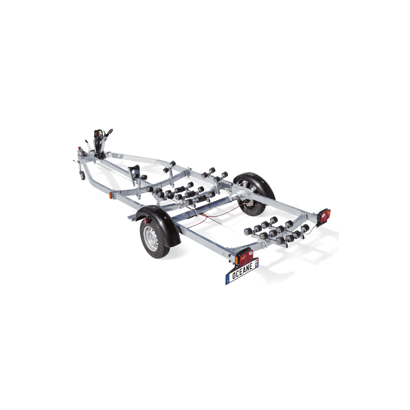 Remorque Multi-Rouleaux Freinée OCEANE PTAC 1150Kg O111S-55
