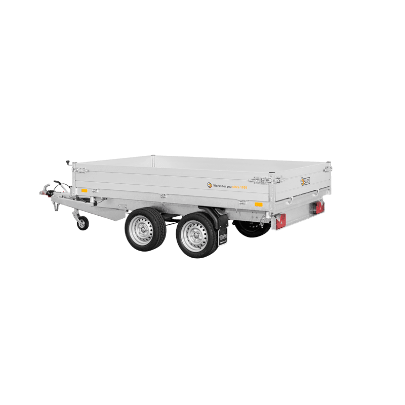 Remorque tribenne aluminium SARIS K327617020002 - PTAC 2000 kg