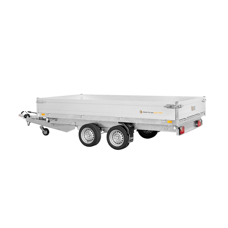 Remorque tribenne aluminium SARIS K335618427002 - PTAC 2700 kg