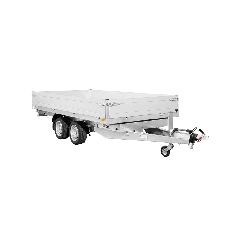 Remorque tribenne aluminium SARIS K335618435002 - PTAC 3500 kg