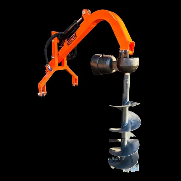 Tarière LIDERFARM descente hydraulique pour micro tracteur