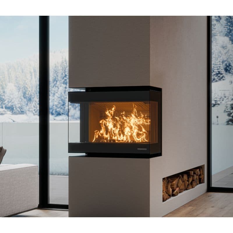 Insert à bois 3 vitres premium - THERMOROSSI Panorama 5.7 kW - THERMOROSSI F