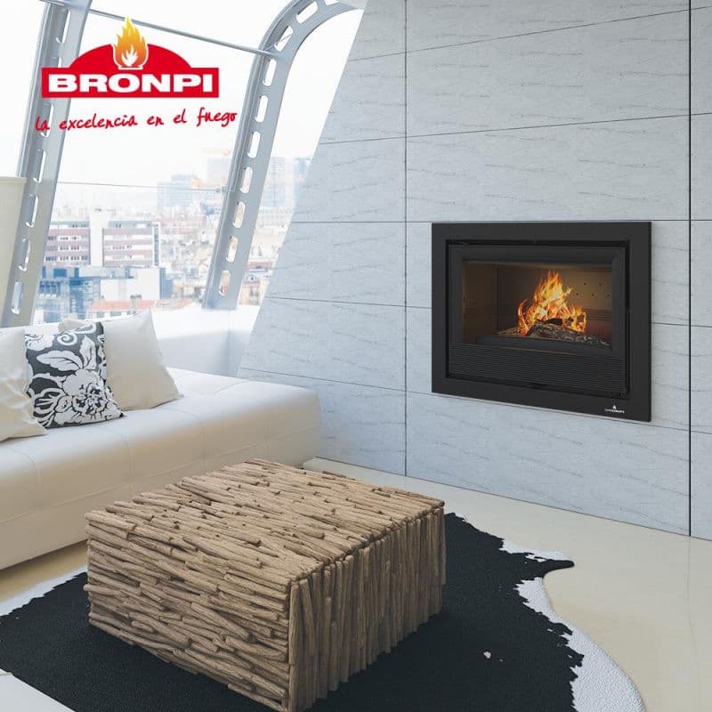 Insert à bois ventilé canalisable - BRONPI Paris 55 9.5 kW - BRONPI F