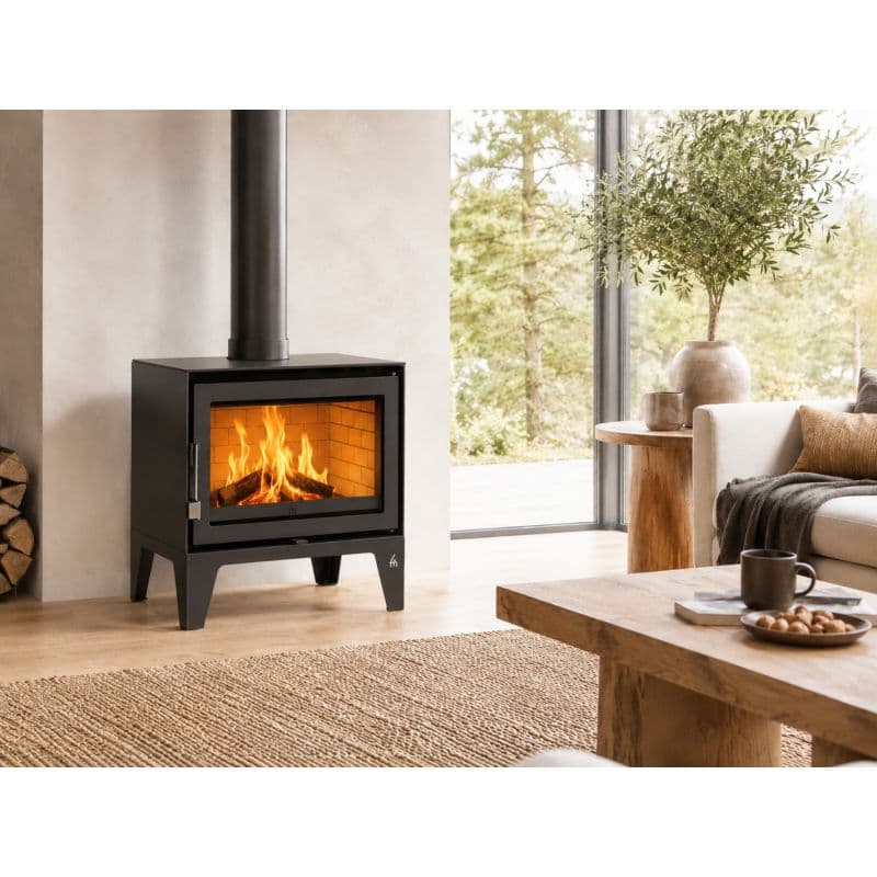 Poêle à bois fonte acier - FIREMATIC Boone 12.6 kW - FM G