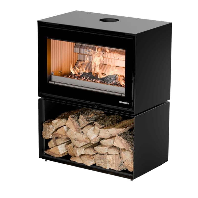 Poêle à bois raccordable - THERMOROSSI Fullmoon 7.9 kW - THERMOROSSI F
