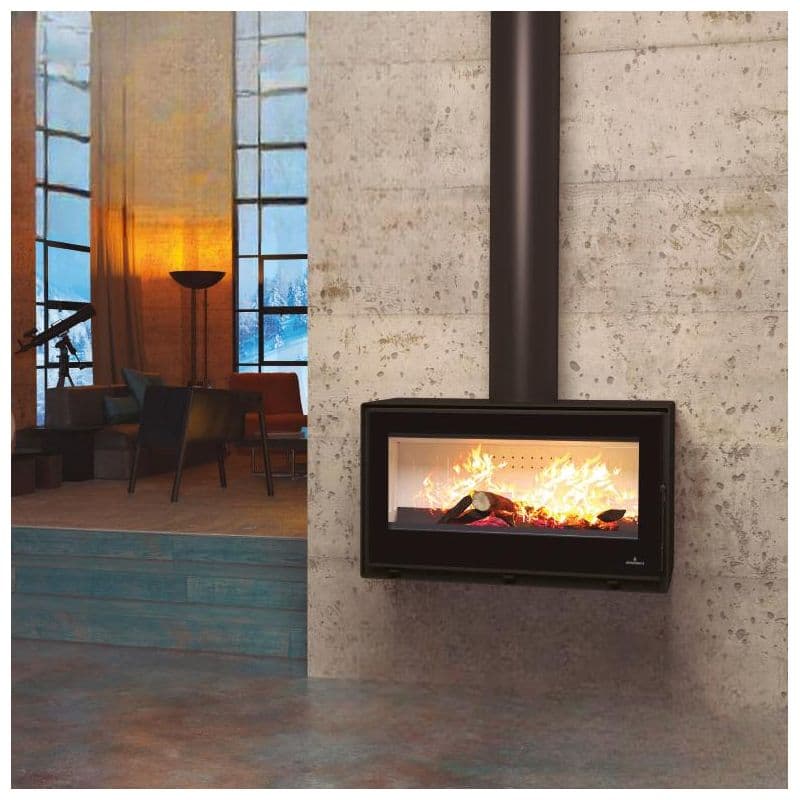 Poêle à bois suspendu - BRONPI Cairo 90 Box 13 kW - BRONPI F