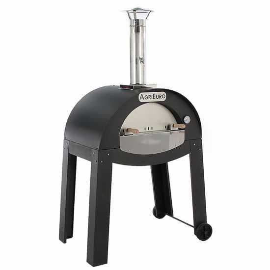 AgriEuro Mini Cibus – Four à bois pour pizza d’extérieur 70×50 – Capacité de cuisson : 2 pizzas