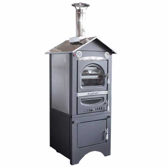 Agrieuro Minimus 50 EXT – Four à pizza à bois en acier inox d’extérieur – Ventilé