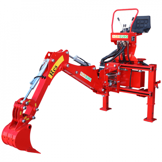 Agrieuro Top Line RES15 – Pelle rétro pour tracteur avec déplacement latéral