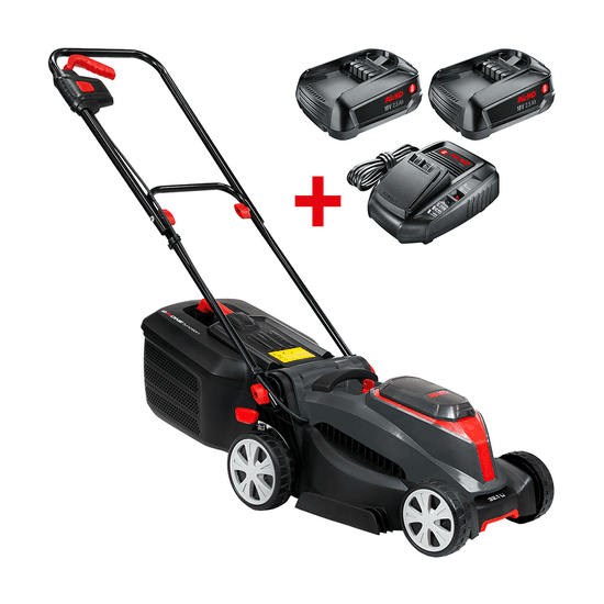 AL-KO 32.1 Easy – Tondeuse à gazon à batterie – Coupe de 32 cm – 2x 18V/2.5 Ah