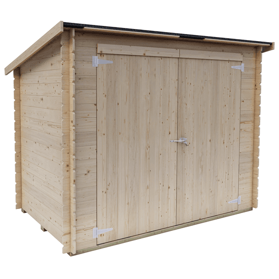 Alce Eureka 218×130 – Abri de jardin en bois – Toit à une pente – 218x130x167 cm
