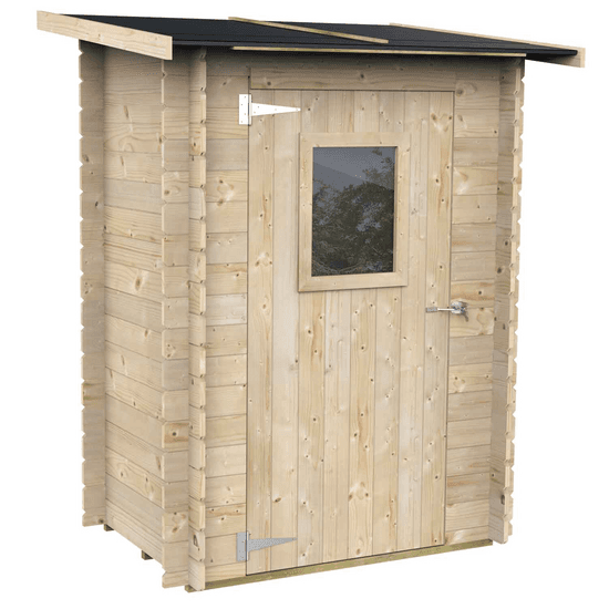 Alce Hobby 146×98 – Abri de jardin en bois – Avec fenêtre frontale – 146x98x197 cm