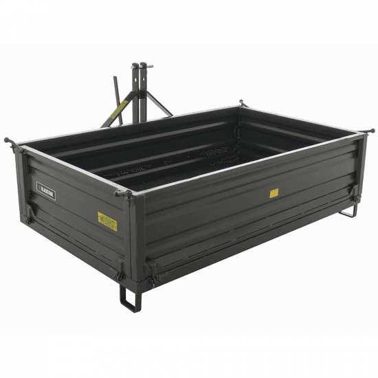 Benne pour tracteur Blackstone B-TB 200 – Basculante – 3 ridelles ouvrables