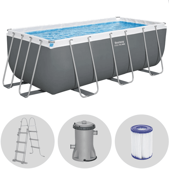 Bestway Power Steel 56456 – 412 x 201 x 122 cm – Piscine hors-sol
